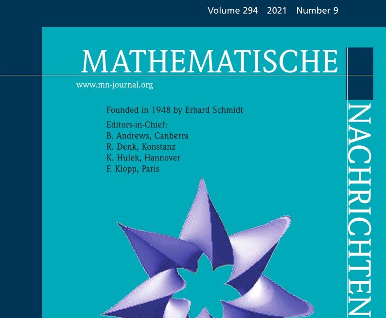 Research paper of a Lincoln algebraist in a high-ranking mathematical ...
