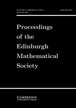 proceedings_of the edinburgh mathematical society